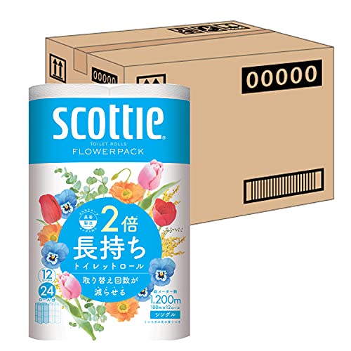 スコッティ シングル 2倍長持ち 100m×48ロール（ケース品）