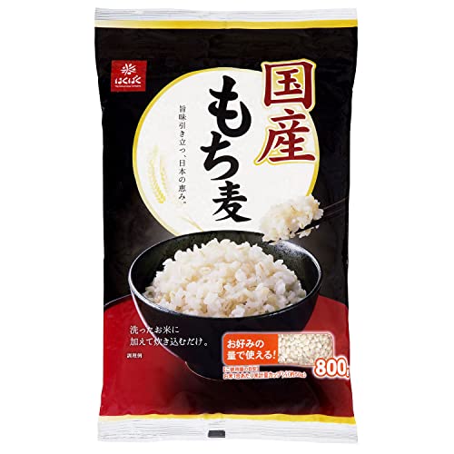 はくばく 国産もち麦|白米に混ぜるだけ