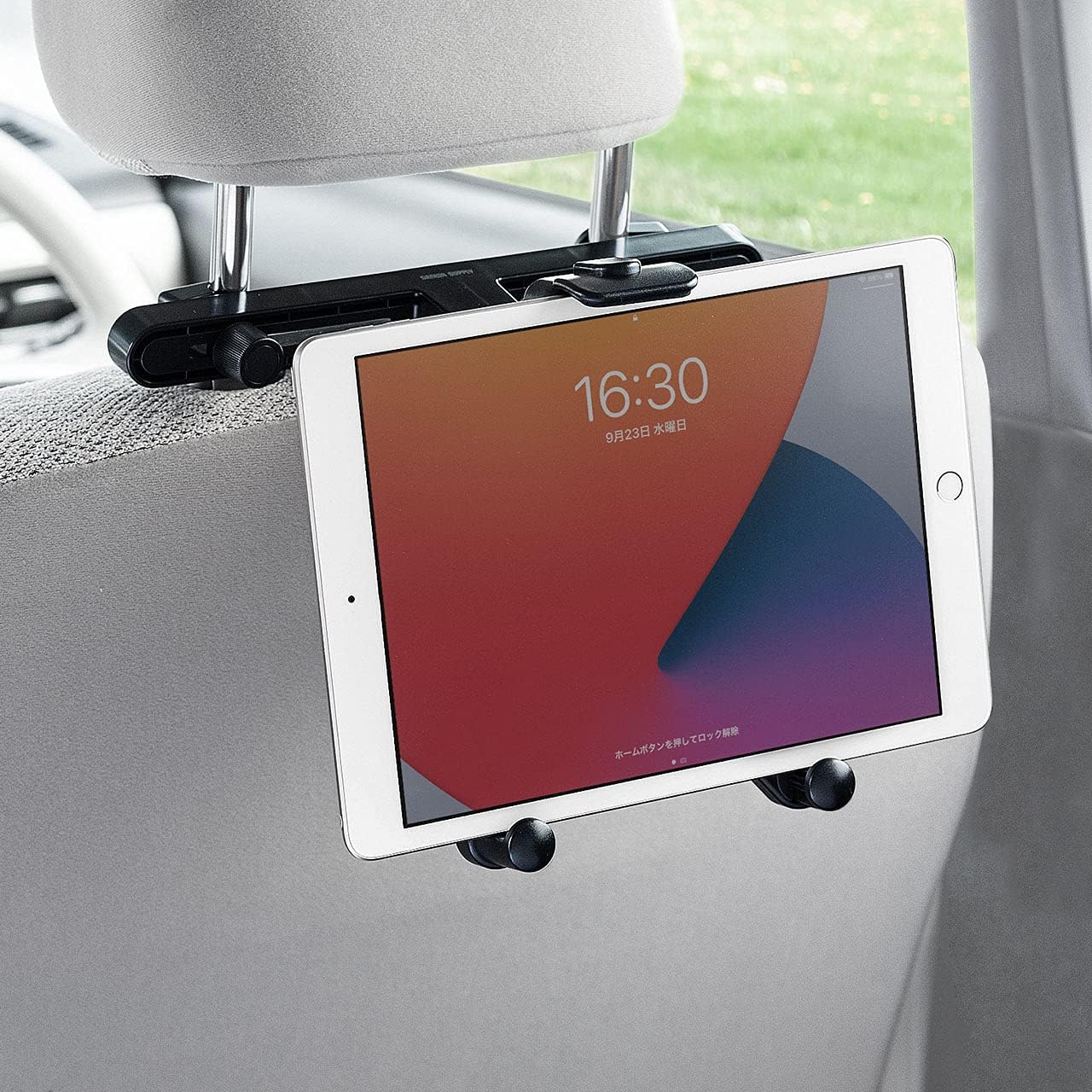 サンワダイレクト タブレット車載ホルダー ヘッドレスト 後部座席