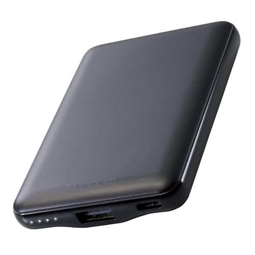 エレコム モバイルバッテリー 15W 5000mAh 軽量 小型 薄型