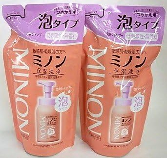ミノン全身シャンプー 泡タイプ 詰替 400mL入り×2個