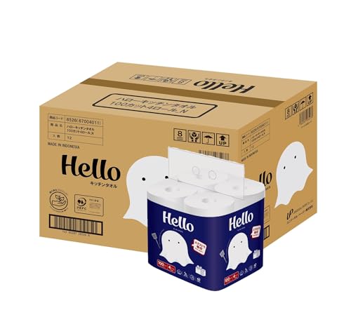 ハロー キッチンタオル 100カット×4ロール×12パック